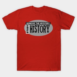 Remove Mystery History Gray Oval 2 T-Shirt